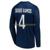 Original Fußballtrikot Paris Saint-Germain Sergio Ramos 4 Heimtrikot 2022-23 Langarm Für Herren